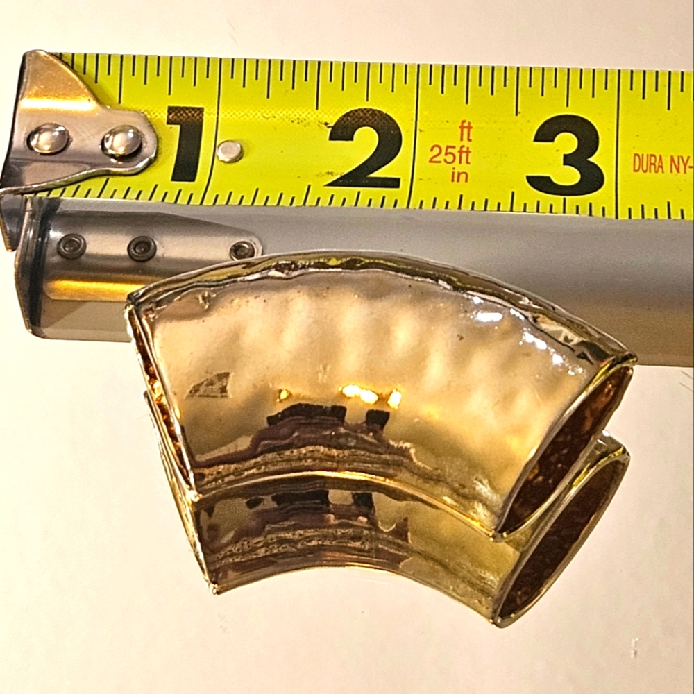 Vintage Gold-Tone Scarf Slide - Picture 4 of 4